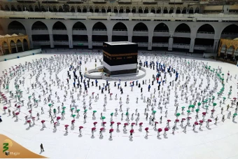 آغاز مراسم حج در میان محدودیت های ویروس کرونا 24