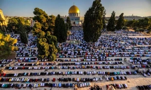 اقامه نماز عید قربان در مسجد الاقصی با حضور ده ها هزار فلسطینی+تصاویر 2