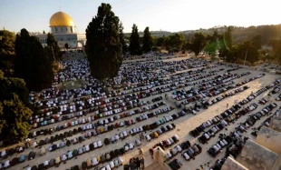 اقامه نماز عید قربان در مسجد الاقصی با حضور ده ها هزار فلسطینی+تصاویر 4