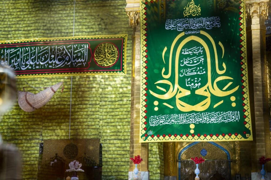 حرم حضرت اباالفضل العباس (ع) مزیّن به نام امیرالمؤمنین(ع) شد+تصاویر 2