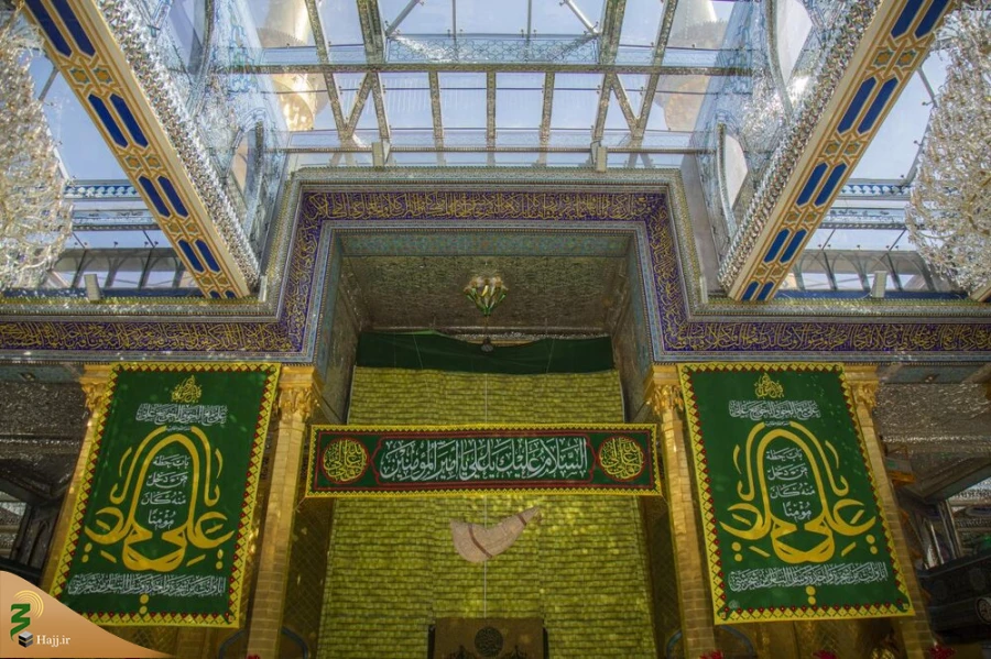 حرم حضرت اباالفضل العباس (ع) مزیّن به نام امیرالمؤمنین(ع) شد+تصاویر 7