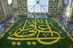 حرم حضرت اباالفضل العباس (ع) مزیّن به نام امیرالمؤمنین(ع) شد+تصاویر 8