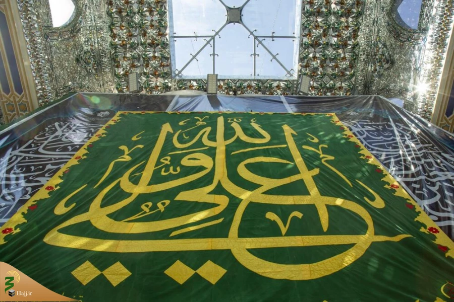 حرم حضرت اباالفضل العباس (ع) مزیّن به نام امیرالمؤمنین(ع) شد+تصاویر 8