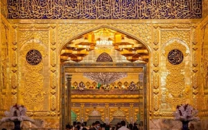 ایوان طلای حرم حضرت ابوالفضل العباس (ع) رونمایی شد+ عکس