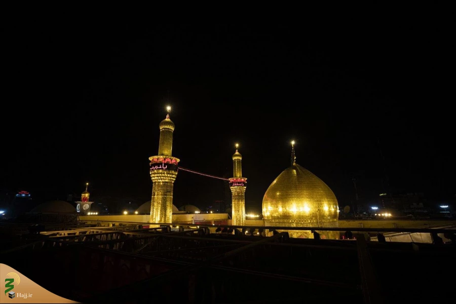 تعویض پرچم گنبد مطهر امام حسین(ع) و حضرت عباس(ع) همزمان با آغاز ماه محرم 4