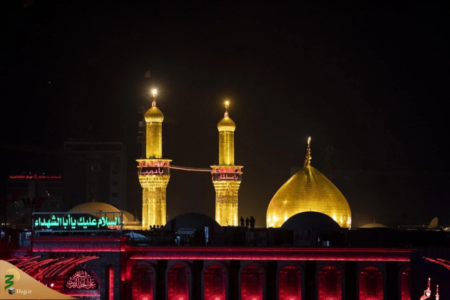 تعویض پرچم گنبد مطهر امام حسین(ع) و حضرت عباس(ع) همزمان با آغاز ماه محرم 5