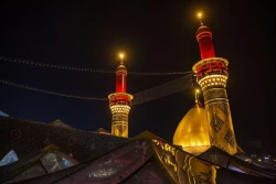 تعویض پرچم گنبد مطهر امام حسین(ع) و حضرت عباس(ع) همزمان با آغاز ماه محرم 6