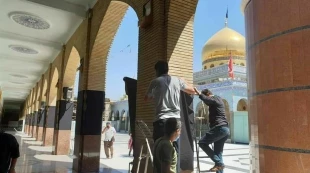 رنگ عزای حسینی در حرم حضرت زینب(س) همزمان با آغاز ماه محرم + تصاویر 3