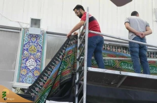 رنگ عزای حسینی در حرم حضرت زینب(س) همزمان با آغاز ماه محرم + تصاویر 8