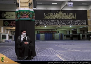 مراسم عزاداری شب هفتم محرم الحرام با حضور رهبر معظم انقلاب برگزار شد+تصاویر 4
