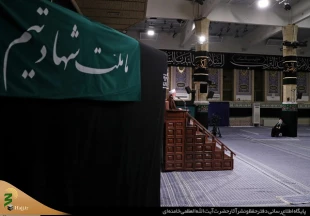 مراسم عزاداری شب هفتم محرم الحرام با حضور رهبر معظم انقلاب برگزار شد+تصاویر 6
