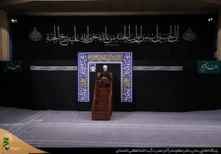 مراسم عزاداری شب هفتم محرم الحرام با حضور رهبر معظم انقلاب برگزار شد+تصاویر 7