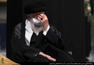 مراسم عزاداری شب هفتم محرم الحرام با حضور رهبر معظم انقلاب برگزار شد+تصاویر 9