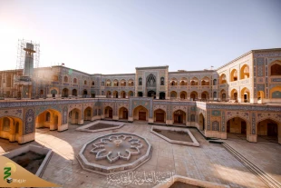 هنر معماری اسلامی در صحن حضرت فاطمه زهرا (س) 2