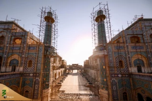هنر معماری اسلامی در صحن حضرت فاطمه زهرا (س) 12