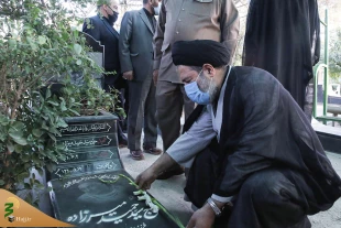 ادای احترام مسئولان حوزه حج و زیارت به شهدای مظلوم منا و دفاع مقدس 4