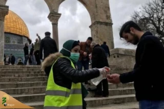 نمازجمعه مسجدالاقصی با حضور ۱۰۰۰ نمازگزار برگزار شد