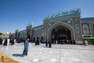 جمع آوری پرچمهای عزا از صحن مقدس عباسی با آغاز ماه ربیع الأول 5