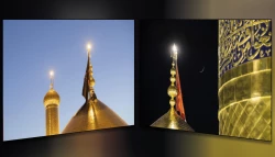 برافراشته شدن پرچم سرخ برفراز گنبد حرم های مطهر امام حسین و حضرت عباس (علیهما السلام) همزمان با فرارسیدن ماه ربیع الاول 2