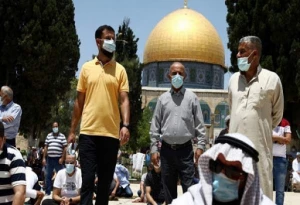 مشارکت ۲۰ هزار نفر در نماز جمعه مسجدالاقصی