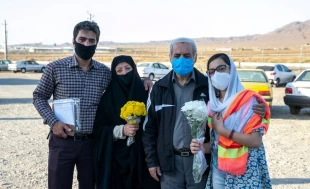 عکس/ آزادی زندانی با هزینه سفر اربعین 5