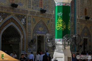 آذین بندی صحن و سرای حرم مطهر علوی در آستانه میلاد خجسته رسول اکرم (ص) (تصاویر)
 5