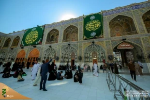 آذین بندی صحن و سرای حرم مطهر علوی در آستانه میلاد خجسته رسول اکرم (ص) (تصاویر)
 7
