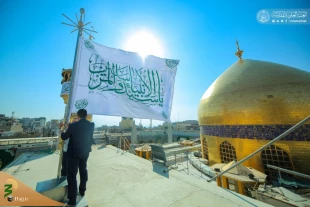 آذین بندی صحن و سرای حرم مطهر علوی در آستانه میلاد خجسته رسول اکرم (ص) (تصاویر)
 8