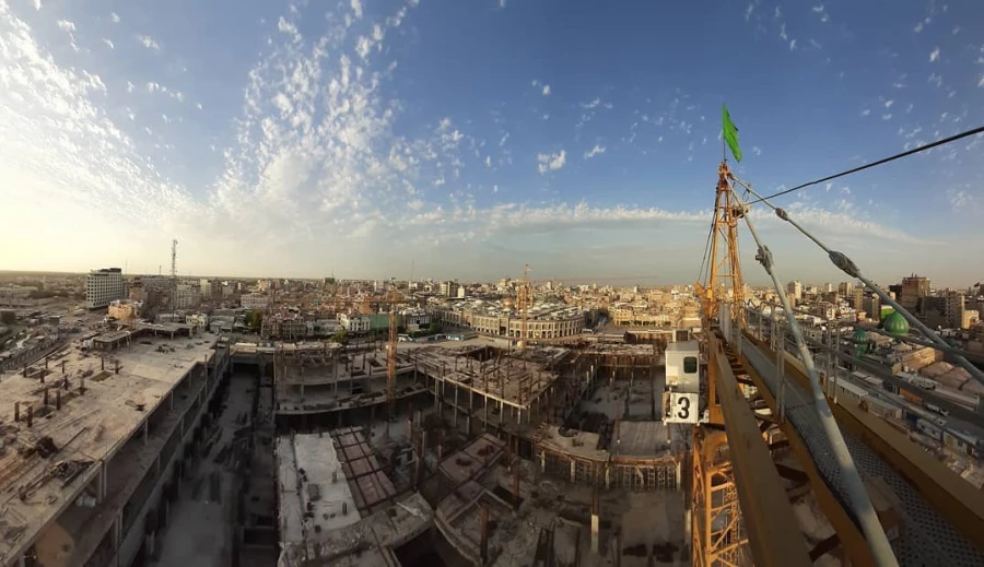 پیشرفت ۷۵ درصدی توسعه حرم سیدالشهدا(ع) 2