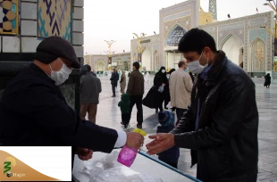 تمهیدات شدید بهداشتی در حرم امام رضا (ع)+عکس 8