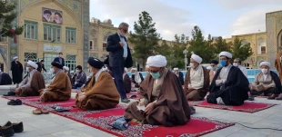 بزرگداشت حجت‌الاسلام والمسلمین نجفی روحانی در فیضیه قم برگزار شد
 10