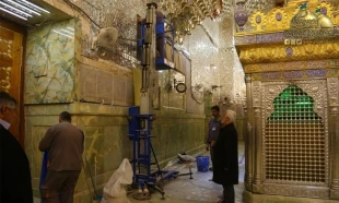 تلاش خادمان ایرانی برای توسعه حرم امامین کاظمین در شرایط کرونا 3