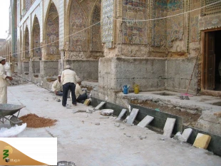 تلاش خادمان ایرانی برای توسعه حرم امامین کاظمین در شرایط کرونا 5