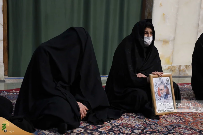 طواف پیکر دانشمند هسته ای شهید محسن فخری زاده در حریم رضوی 4