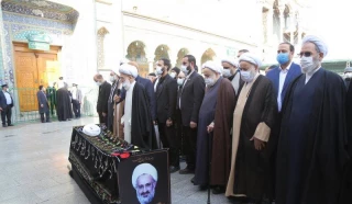 تشییع و تدفین پیکر مرحوم آیت الله جعفر الهادی در قم