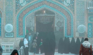 فضای مه آلود بارگاه منور علوی 3