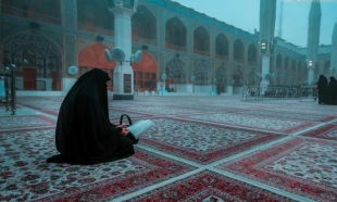 فضای مه آلود بارگاه منور علوی 4