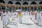 تصاویری از برگزاری نماز در مسجدالحرام و مسجدالنبی 13