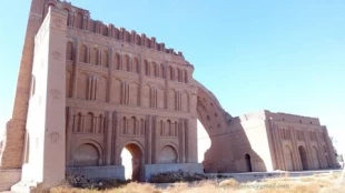 بخشی از طاق کسری فرو ریخت 4