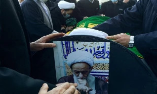 خاکسپاری پیکر آیت الله مصباح یزدی در جوار مرقد آیت الله بهجت 5