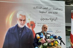 رونمایی از تندیس سردار سلیمانی در پایتخت لبنان 4