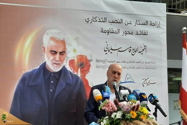 رونمایی از تندیس سردار سلیمانی در پایتخت لبنان 4