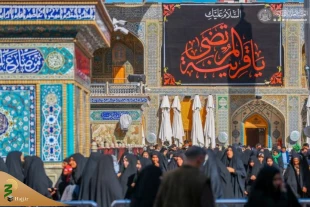 حرم امام علی(ع) در روز شهادت حضرت زهرا(س)+ عکس 11