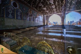 کار سنگفرش کردن باب القبله در حرم حضرت عباس (ع) به پایان رسید 2