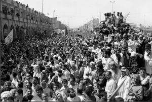 تصویری از اولین زیارت اربعین بعد از صدام