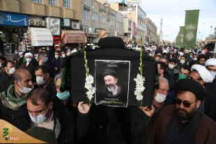 مراسم تشییع پیکر حجت الاسلام سید جواد مظلومی +عکس 2