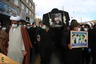 مراسم تشییع پیکر حجت الاسلام سید جواد مظلومی +عکس 3