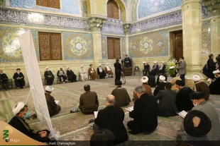 گزارش تصویری مراسم بزرگداشت ارتحال معاون فقید بین الملل بعثه مقام معظم رهبری در قم 20