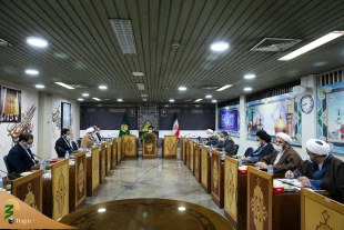 At the meeting of the Deputies and Managers Council of Supreme Leader Delegation Office
Reviewing different units suggestions for the upcoming Hajj 
 2