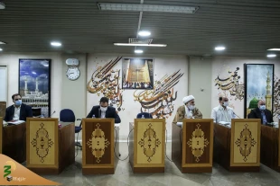 At the meeting of the Deputies and Managers Council of Supreme Leader Delegation Office
Reviewing different units suggestions for the upcoming Hajj 
 4